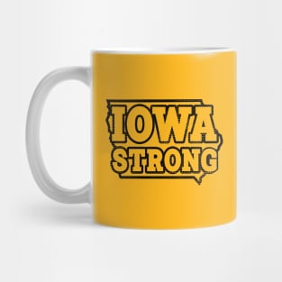 Iowa Strong --- Retro Typography Design Mug